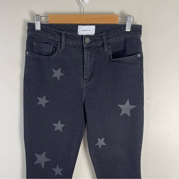 CURRENT/ELLIOTT High Waist Stiletto Vineland Star Black Skinny Jeans Size 28 - Picture 6 of 14
